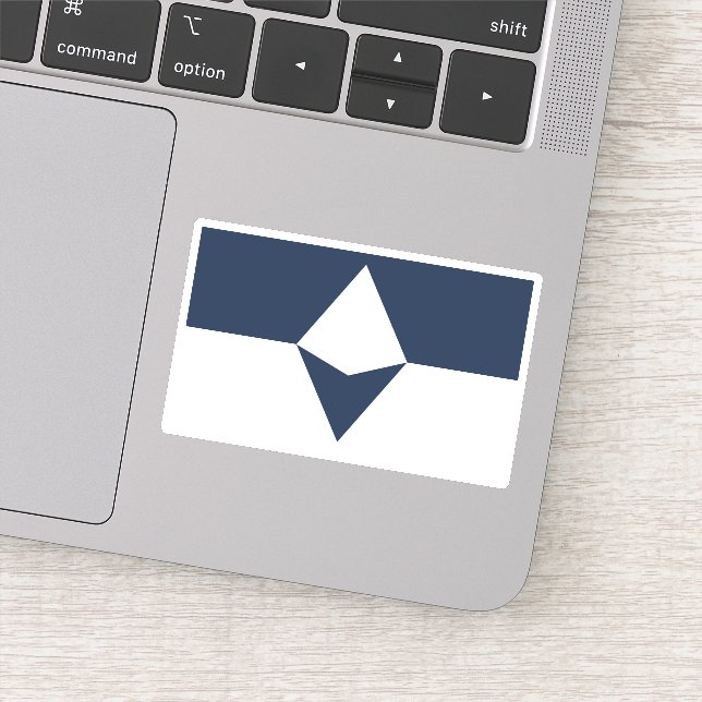 Pegatina Bandera de la verdadera Antártida del Sur (Detalle)