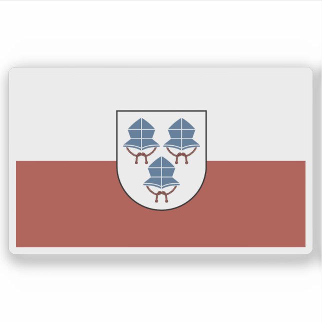 Pegatina Bandera de LandClose, Alemania (Anverso)