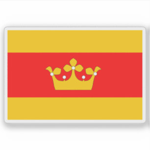 Pegatina Bandera de Lanškroun, República Checa