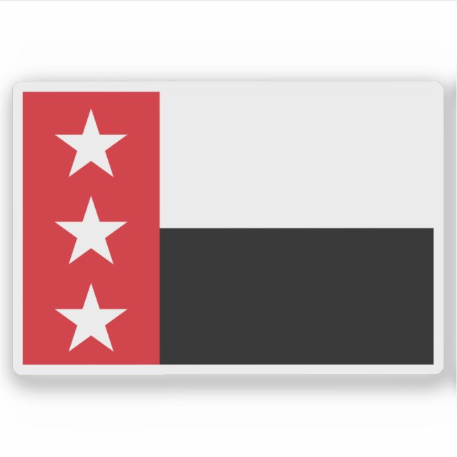 Pegatina Bandera de Laredo, Texas, EE. UU. (Anverso)