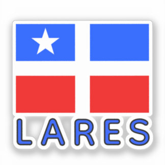 Pegatina Bandera de Lares, Puerto Rico