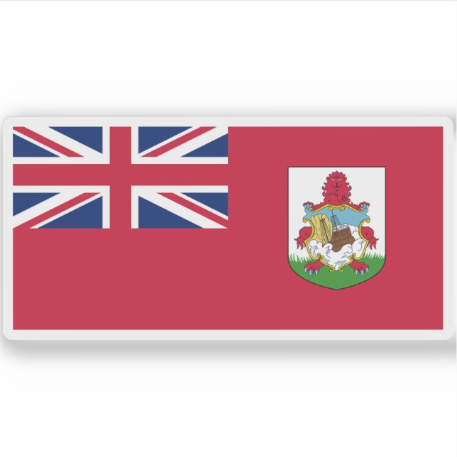 Pegatina Bandera de las Bermudas (Anverso)