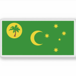 Pegatina Bandera de las Islas Cocos (Keeling)