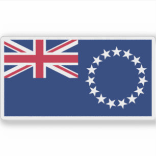 Pegatina Bandera de las Islas Cook, Nueva Zelandia