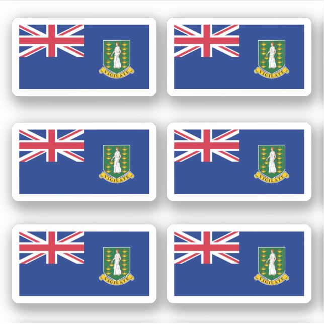 Pegatina Bandera de las Islas Vírgenes