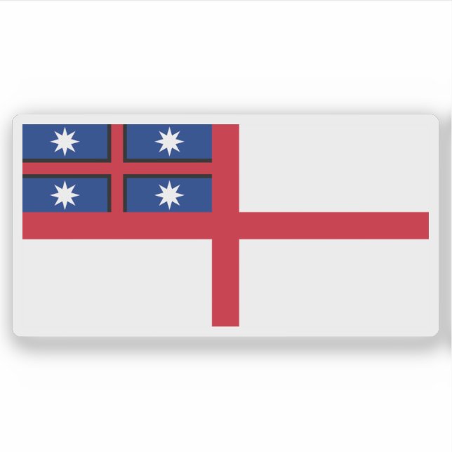 Pegatina Bandera de las tribus unidas de Nueva Zelanda (Anverso)