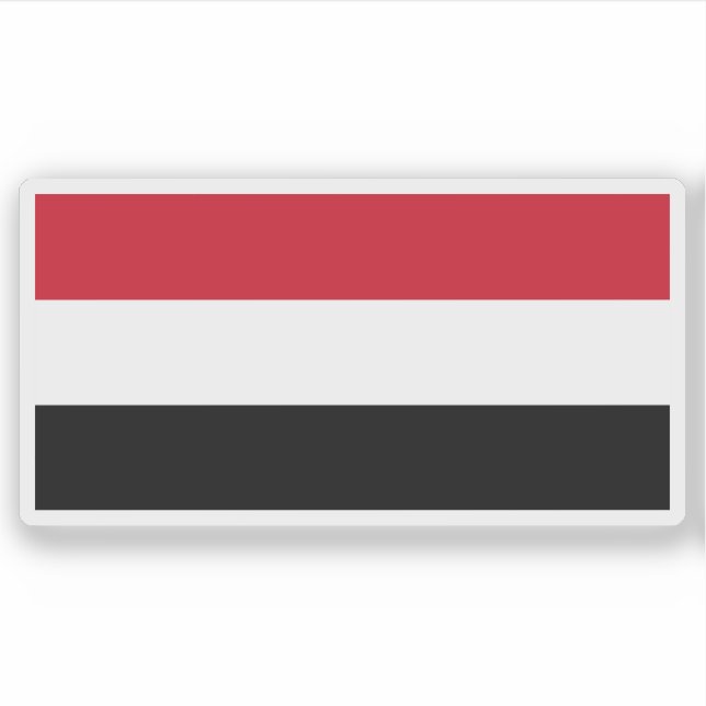 Pegatina Bandera de Libia (1969-1972) (Anverso)