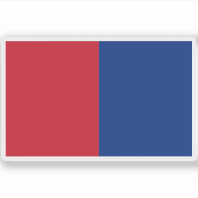 Pegatina Bandera de Liechtenstein (1852-1921) (Anverso)