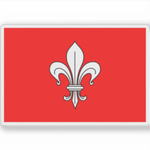 Pegatina Bandera de Lille (1945-1987), Francia