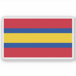 Pegatina Bandera de Loja, Ecuador