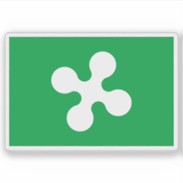 Pegatina Bandera de Lombardía, Italia