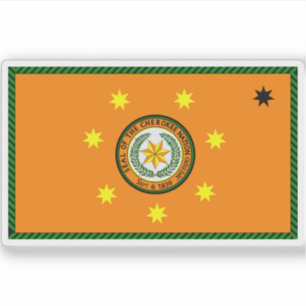 Pegatina Bandera de los Cherokee, Estados Unidos