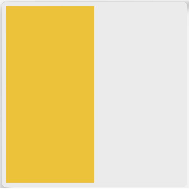 Pegatina Bandera de los Estados papales (1808-1870) (Anverso)