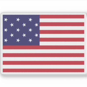 Pegatina Bandera de los Estados Unidos de América (1795-181