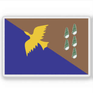 Pegatina Bandera de los habitantes de las islas Manus, Mela