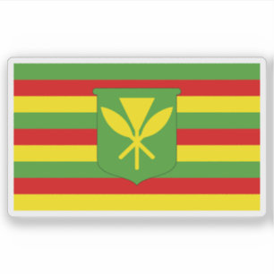 Pegatina Bandera de los nativos hawaianos, Polinesia, Ocean