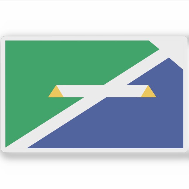 Pegatina Bandera de los pescadores, Indiana (Anverso)