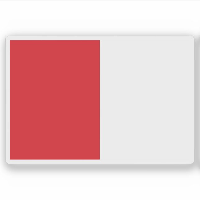 Pegatina Bandera de Lubumbashi, RD Congo (Anverso)
