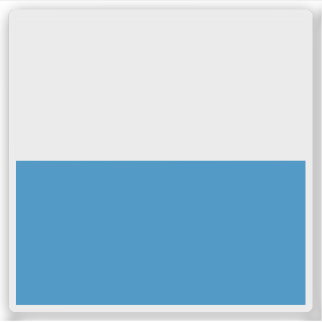 Pegatina Bandera de Lucerna, Suiza (Anverso)