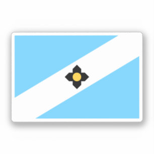 Pegatina Bandera de Madison, Wisconsin