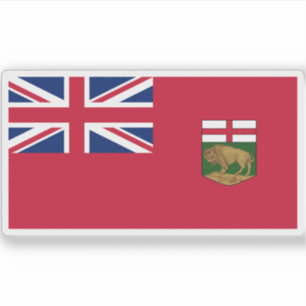Pegatina Bandera de Manitoba