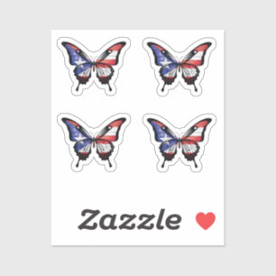 Pegatina Bandera de mariposa de cola torta
