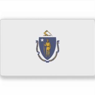 Pegatina Bandera de Massachusetts