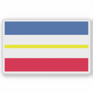 Pegatina Bandera de Mecklemburgo-Pomerania Occidental