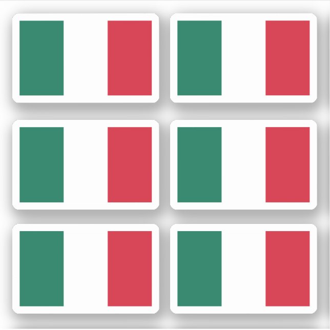 Pegatina Bandera de México (Anverso)