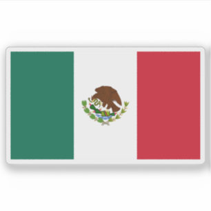 Pegatina Bandera de México (1934-1968)