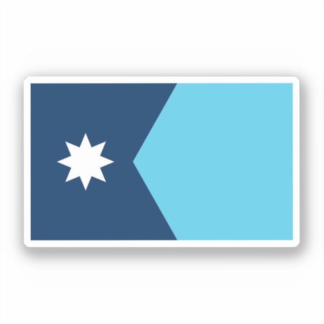 Pegatina Bandera de Minnesota (Anverso)