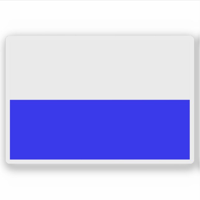 Pegatina Bandera de Mladá Boleslav, República Checa (Anverso)