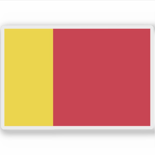 Pegatina Bandera de Moheli, África (Anverso)