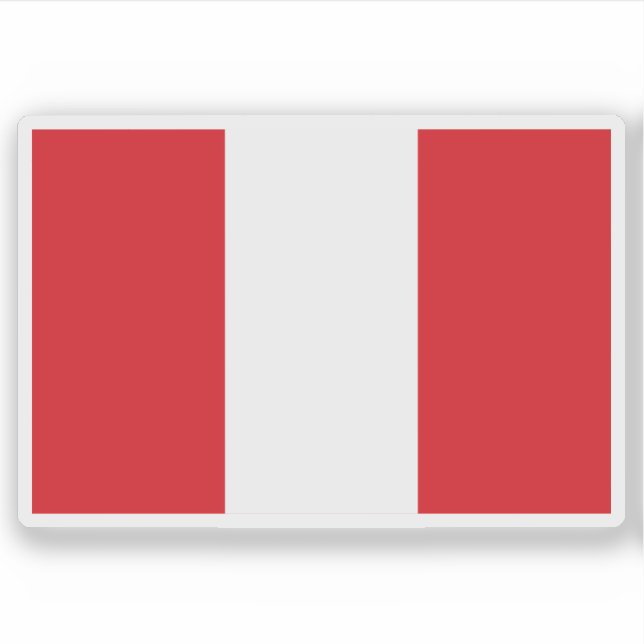 Pegatina Bandera de Mons, Bélgica (Anverso)