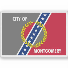 Pegatina Bandera de Montgomery, Alabama