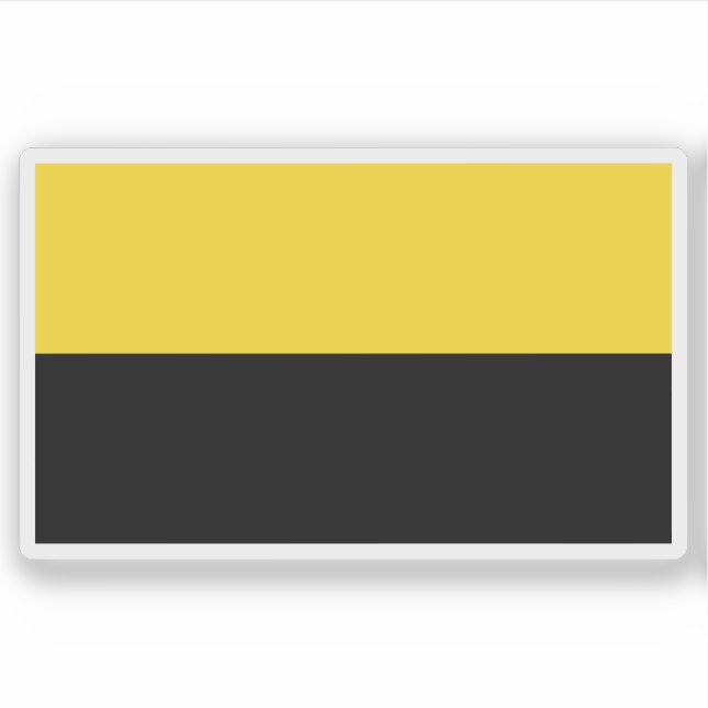 Pegatina Bandera de Naranjo, Costa Rica (Anverso)