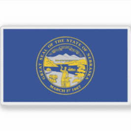 Pegatina Bandera de Nebraska