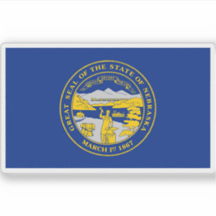 Pegatina Bandera de Nebraska