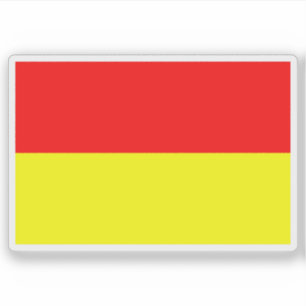 Pegatina Bandera de Nový Bor, República Checa