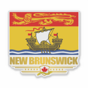 Pegatina Bandera de Nueva Brunswick