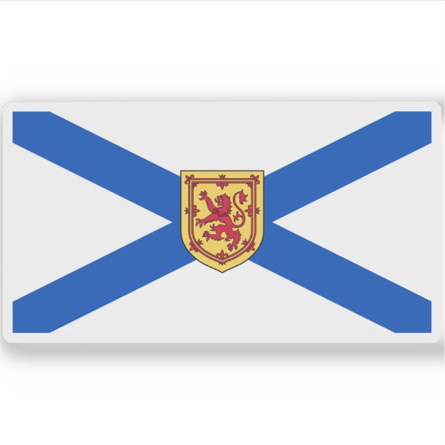 Pegatina Bandera de Nueva Escocia (Anverso)