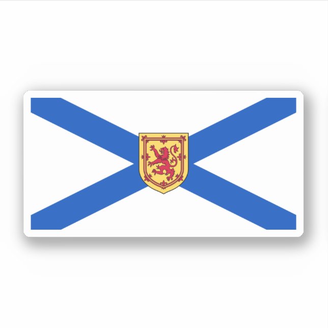 Pegatina Bandera de Nueva Escocia, Canadá (Anverso)