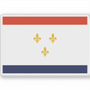 Pegatina Bandera de Nueva Orleans, Luisiana