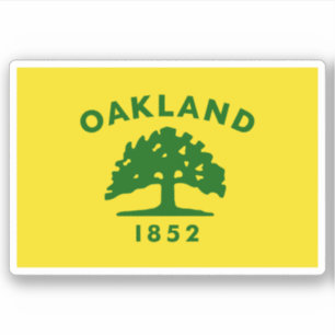 Pegatina Bandera de Oakland, California