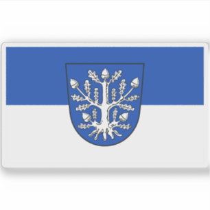 Pegatina Bandera de Offenbach am Main, Alemania
