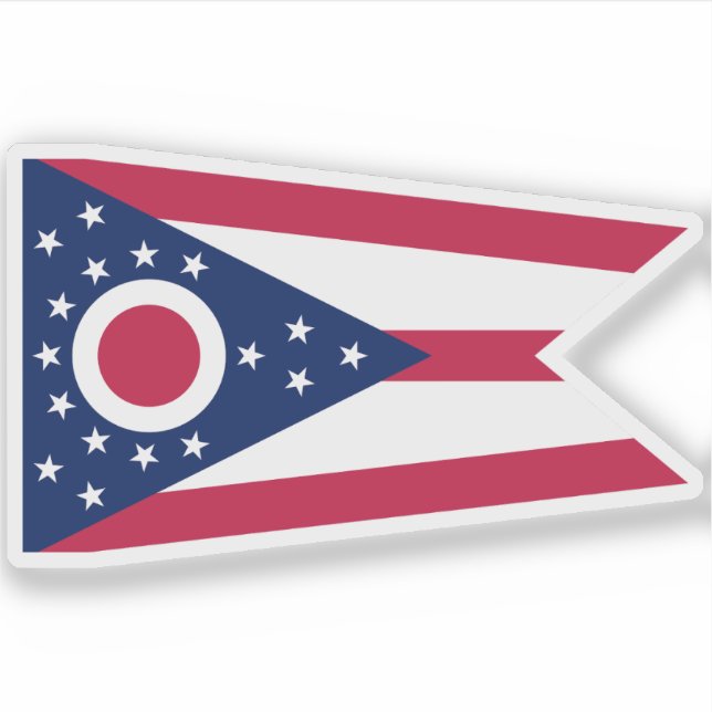Pegatina Bandera de Ohio (Anverso)