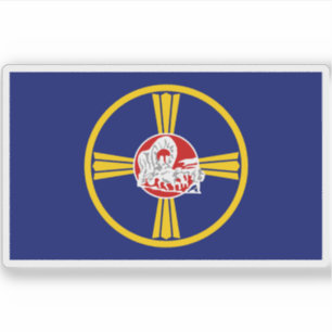 Pegatina Bandera de Omaha, Nebraska