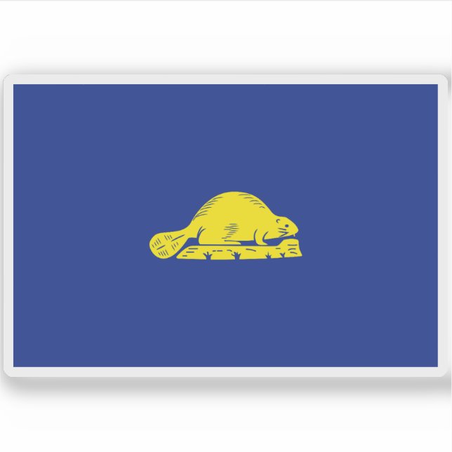 Pegatina Bandera de Oregón (Anverso)