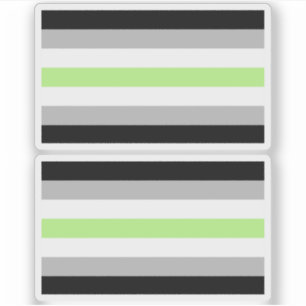 Pegatina Bandera de Orgullo Agenero