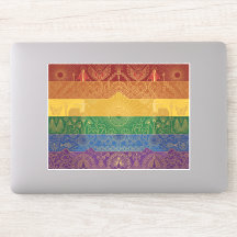 Bandera de orgullo Art Deco | Arcoíris I Calcomaní
